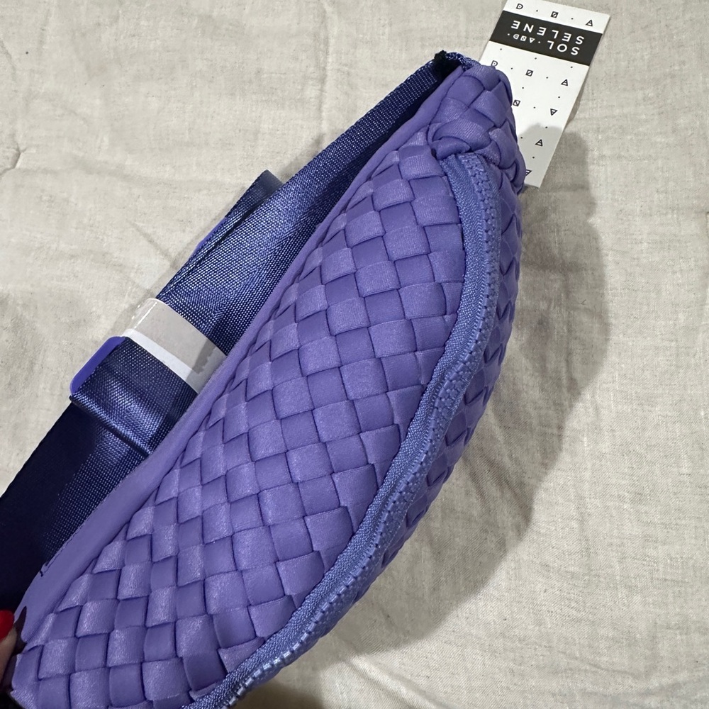 Periwinkle aim high woven neoprene belt Bag - Picture 7 of 12